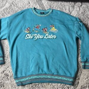 Our Universe Disney Mickey & Friends Ski You Later Crewneck Size Medium